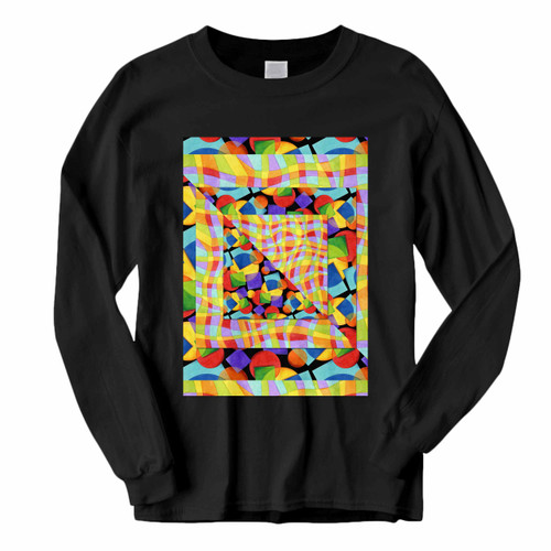 This classic fit Geometric Rainbow Color Long Sleeve Shirt is casually elegant and very comfortable. With fine quality print to make one stand out, it's a perfect fit for every occasion.