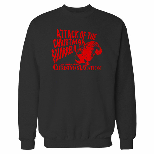 Your national lampoons christmas vacation attack of the christmas squirrel crewneck sweatshirt just got an update. This super comfortable and lighter weight crewneck will become your favorite go-to sweatshirt. The cozy spandex cuffs and waistband make this pill-resistant sweatshirt a fan favorite.And your group will look and feel their best in this premium ringspun cotton crew.