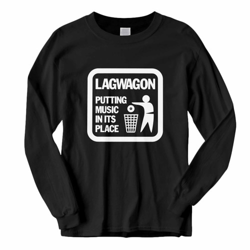 This classic fit Lagwagon Californian Rock Band Putting Music In Its Place Long Sleeve Shirt is casually elegant and very comfortable. With fine quality print to make one stand out, it's a perfect fit for every occasion.