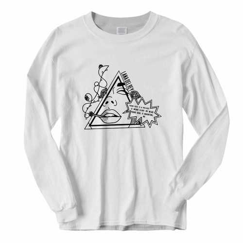 This classic fit Lana Del Rey Your Face Is A Melody Long Sleeve Shirt is casually elegant and very comfortable. With fine quality print to make one stand out, it's a perfect fit for every occasion.