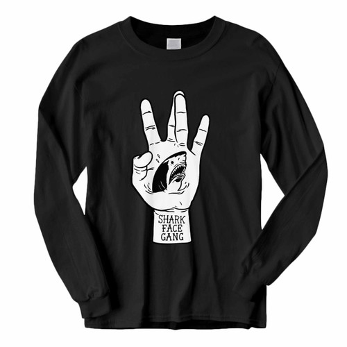 This classic fit Macklemore And Ryan Lewis Shark Face Gang Black And White Shark Illustrations Long Sleeve Shirt is casually elegant and very comfortable. With fine quality print to make one stand out, it's a perfect fit for every occasion.