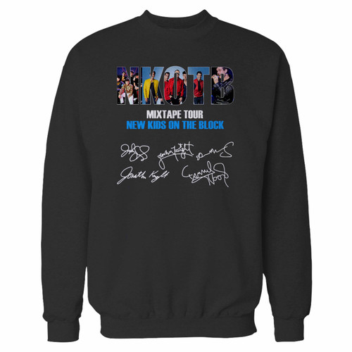 Your new kids on the block mixtape tour crewneck sweatshirt just got an update. This super comfortable and lighter weight crewneck will become your favorite go-to sweatshirt. The cozy spandex cuffs and waistband make this pill-resistant sweatshirt a fan favorite.And your group will look and feel their best in this premium ringspun cotton crew.