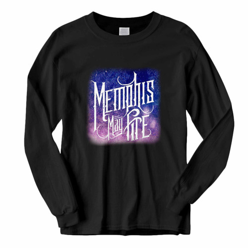 This classic fit Memphis May Fire Logo Title Galaxy Blue Long Sleeve Shirt is casually elegant and very comfortable. With fine quality print to make one stand out, it's a perfect fit for every occasion.