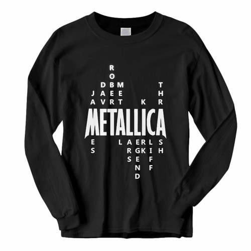 This classic fit Metallica Details Long Sleeve Shirt is casually elegant and very comfortable. With fine quality print to make one stand out, it's a perfect fit for every occasion.