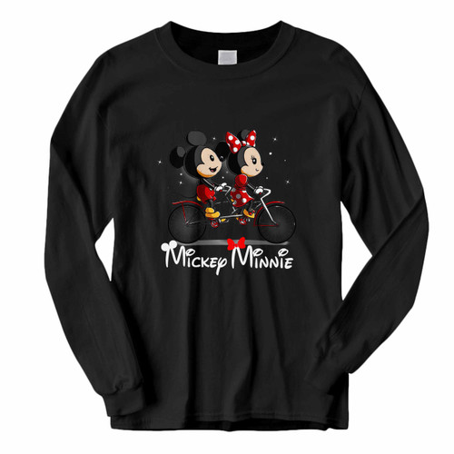 This classic fit Mickey And Minnie Ride Bicycle Long Sleeve Shirt is casually elegant and very comfortable. With fine quality print to make one stand out, it's a perfect fit for every occasion.