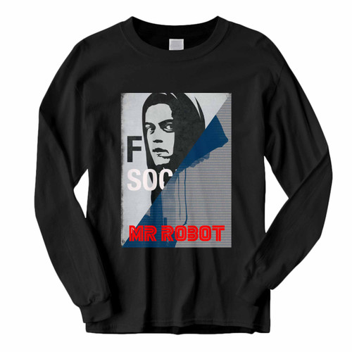This classic fit Mr Robot Fuck Society Trans Long Sleeve Shirt is casually elegant and very comfortable. With fine quality print to make one stand out, it's a perfect fit for every occasion.