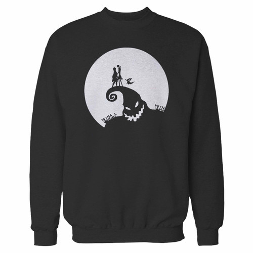 Your nightmare before christmas jack and sally silhouette crewneck sweatshirt just got an update. This super comfortable and lighter weight crewneck will become your favorite go-to sweatshirt. The cozy spandex cuffs and waistband make this pill-resistant sweatshirt a fan favorite.And your group will look and feel their best in this premium ringspun cotton crew.