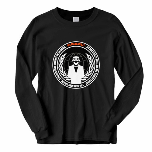 This classic fit Mr Robot We Are F Society Long Sleeve Shirt is casually elegant and very comfortable. With fine quality print to make one stand out, it's a perfect fit for every occasion.