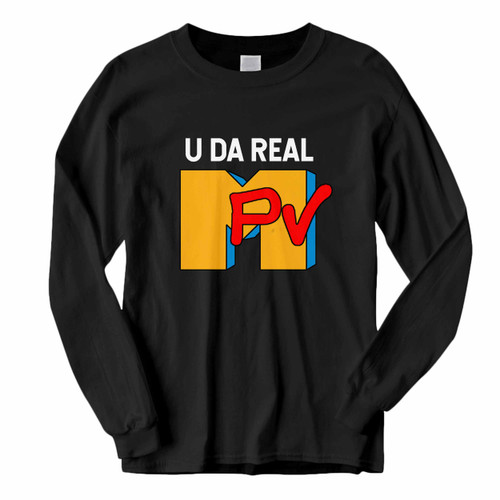 This classic fit Mtv Logo Funny You Da Real Mvp Long Sleeve Shirt is casually elegant and very comfortable. With fine quality print to make one stand out, it's a perfect fit for every occasion.