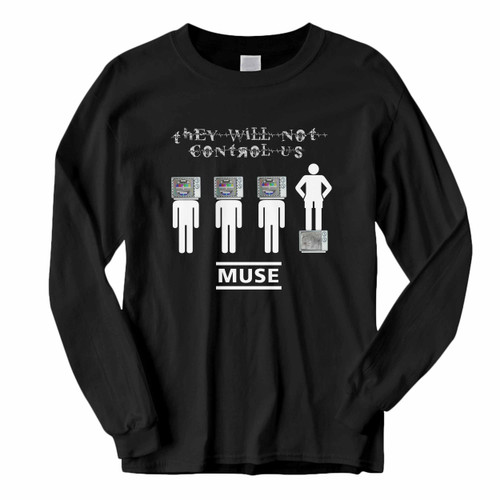 This classic fit Muse They Will Not Control Us Long Sleeve Shirt is casually elegant and very comfortable. With fine quality print to make one stand out, it's a perfect fit for every occasion.