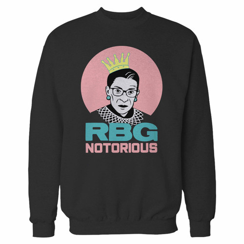 Your notorious rbg crewneck sweatshirt just got an update. This super comfortable and lighter weight crewneck will become your favorite go-to sweatshirt. The cozy spandex cuffs and waistband make this pill-resistant sweatshirt a fan favorite.And your group will look and feel their best in this premium ringspun cotton crew.