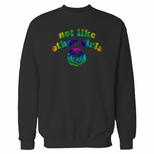 Your not like other girls scarlet begonia grateful dead onesie baby bodysuit crewneck sweatshirt just got an update. This super comfortable and lighter weight crewneck will become your favorite go-to sweatshirt. The cozy spandex cuffs and waistband make this pill-resistant sweatshirt a fan favorite.And your group will look and feel their best in this premium ringspun cotton crew.