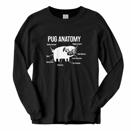 This classic fit Pug Anatomy Long Sleeve Shirt is casually elegant and very comfortable. With fine quality print to make one stand out, it's a perfect fit for every occasion.