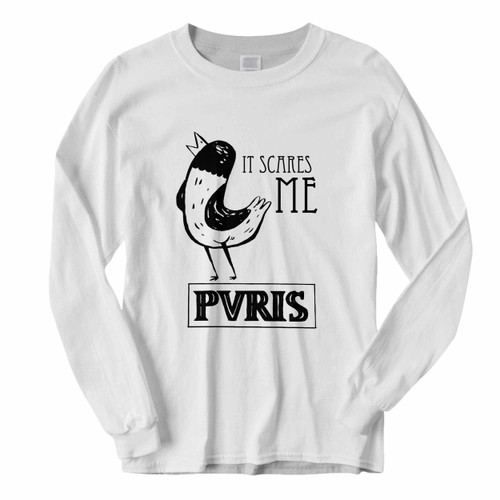 This classic fit Pvris It Scares Me With Bird Long Sleeve Shirt is casually elegant and very comfortable. With fine quality print to make one stand out, it's a perfect fit for every occasion.