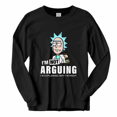 This classic fit Rick And Morty Im Not Arguing Im Explaining Why Im Right Long Sleeve Shirt is casually elegant and very comfortable. With fine quality print to make one stand out, it's a perfect fit for every occasion.