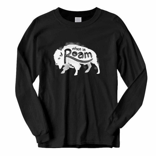 This classic fit Roam Tost If When In Rome Long Sleeve Shirt is casually elegant and very comfortable. With fine quality print to make one stand out, it's a perfect fit for every occasion.