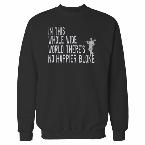 Your no happier bloke disney mary poppins crewneck sweatshirt just got an update. This super comfortable and lighter weight crewneck will become your favorite go-to sweatshirt. The cozy spandex cuffs and waistband make this pill-resistant sweatshirt a fan favorite.And your group will look and feel their best in this premium ringspun cotton crew.