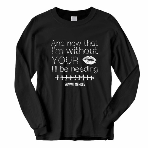 This classic fit Shawn Mendes Stitches Lyrics Long Sleeve Shirt is casually elegant and very comfortable. With fine quality print to make one stand out, it's a perfect fit for every occasion.