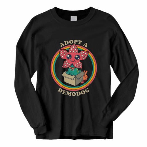 This classic fit Team With Demodog Adopt A Demodog Long Sleeve Shirt is casually elegant and very comfortable. With fine quality print to make one stand out, it's a perfect fit for every occasion.