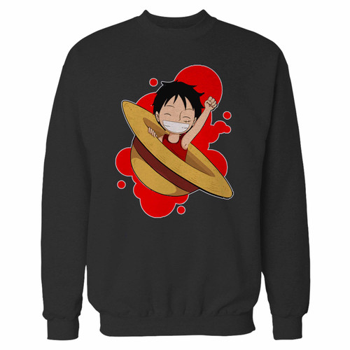 Your one piece anime luffy crewneck sweatshirt just got an update. This super comfortable and lighter weight crewneck will become your favorite go-to sweatshirt. The cozy spandex cuffs and waistband make this pill-resistant sweatshirt a fan favorite.And your group will look and feel their best in this premium ringspun cotton crew.