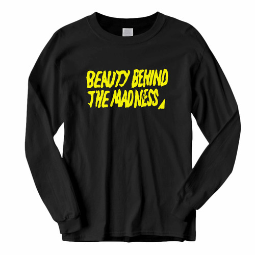 This classic fit The Weeknd Beauty Behind The Madness Title Long Sleeve Shirt is casually elegant and very comfortable. With fine quality print to make one stand out, it's a perfect fit for every occasion.
