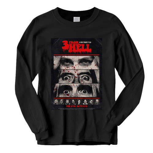 This classic fit Three From Hell Rob Zombie Movie Long Sleeve Shirt is casually elegant and very comfortable. With fine quality print to make one stand out, it's a perfect fit for every occasion.