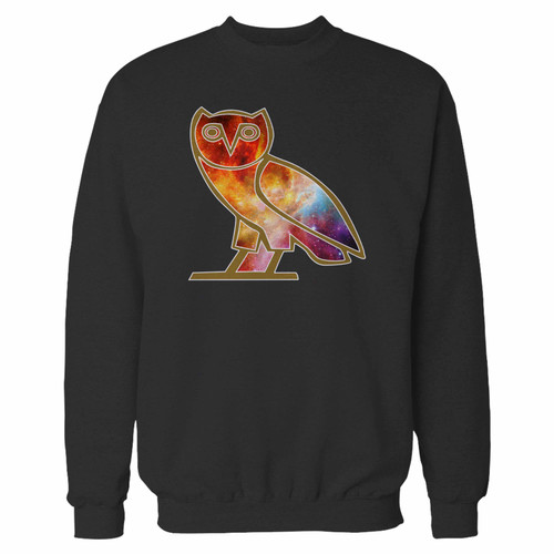 Your ovoxo owl drake nebula funny crewneck sweatshirt just got an update. This super comfortable and lighter weight crewneck will become your favorite go-to sweatshirt. The cozy spandex cuffs and waistband make this pill-resistant sweatshirt a fan favorite.And your group will look and feel their best in this premium ringspun cotton crew.