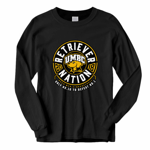 This classic fit Umbc Retriever Nation Basketball Long Sleeve Shirt is casually elegant and very comfortable. With fine quality print to make one stand out, it's a perfect fit for every occasion.