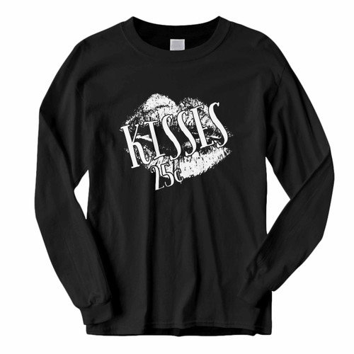 This classic fit Valentine Shirt Kisses Pay Twenty Five Cen Long Sleeve Shirt is casually elegant and very comfortable. With fine quality print to make one stand out, it's a perfect fit for every occasion.