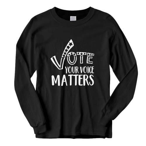 This classic fit Vote Your Voice Matters Anti Trump Long Sleeve Shirt is casually elegant and very comfortable. With fine quality print to make one stand out, it's a perfect fit for every occasion.