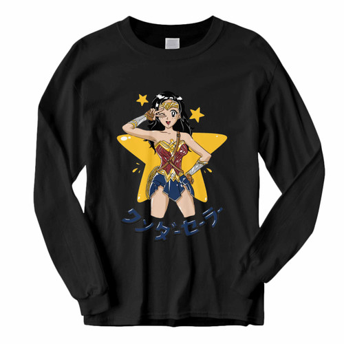 This classic fit Wonder Woman Stars Sailor Long Sleeve Shirt is casually elegant and very comfortable. With fine quality print to make one stand out, it's a perfect fit for every occasion.