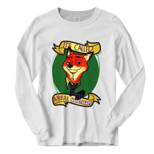 This classic fit Zootopia Nick Wilde A Hustle Sweetheart Long Sleeve Shirt is casually elegant and very comfortable. With fine quality print to make one stand out, it's a perfect fit for every occasion.