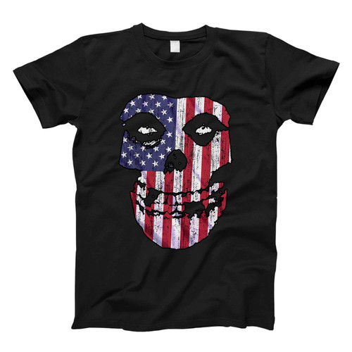 america usa flag skull Fresh Men T Shirt