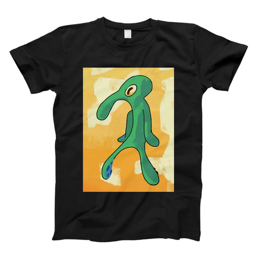 Artist Unknown Painting Replica Funny squidward Fresh Men T Shirt