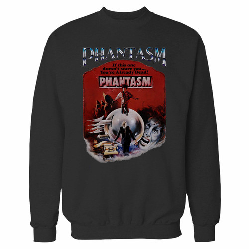 Your phantasm poster crewneck sweatshirt just got an update. This super comfortable and lighter weight crewneck will become your favorite go-to sweatshirt. The cozy spandex cuffs and waistband make this pill-resistant sweatshirt a fan favorite.And your group will look and feel their best in this premium ringspun cotton crew.