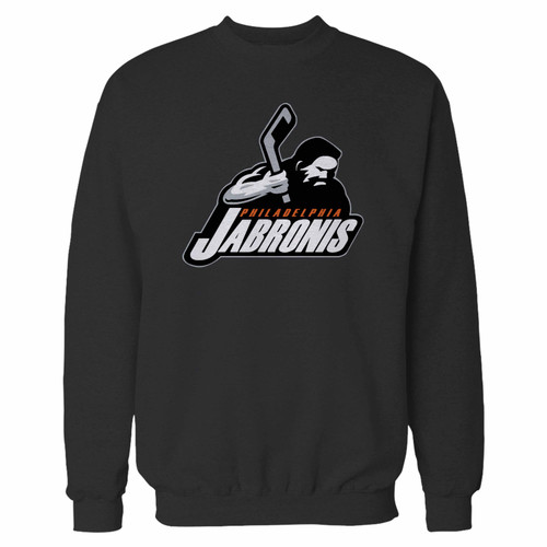 Your philadelphia jabronis crewneck sweatshirt just got an update. This super comfortable and lighter weight crewneck will become your favorite go-to sweatshirt. The cozy spandex cuffs and waistband make this pill-resistant sweatshirt a fan favorite.And your group will look and feel their best in this premium ringspun cotton crew.