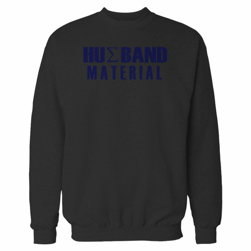 Your phi beta sigma husband material crewneck sweatshirt just got an update. This super comfortable and lighter weight crewneck will become your favorite go-to sweatshirt. The cozy spandex cuffs and waistband make this pill-resistant sweatshirt a fan favorite.And your group will look and feel their best in this premium ringspun cotton crew.