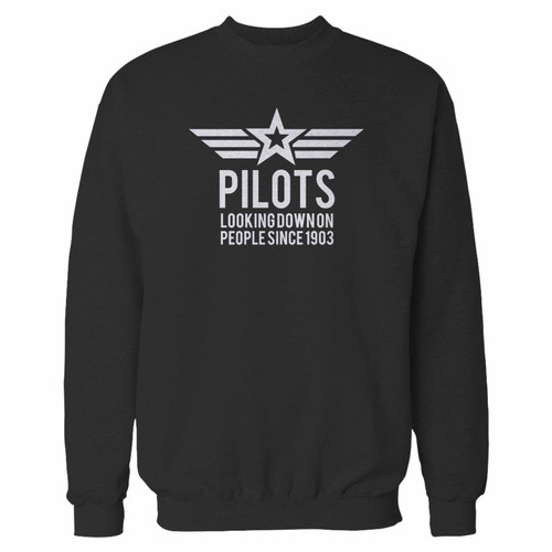 Your pilot funny occupation crewneck sweatshirt just got an update. This super comfortable and lighter weight crewneck will become your favorite go-to sweatshirt. The cozy spandex cuffs and waistband make this pill-resistant sweatshirt a fan favorite.And your group will look and feel their best in this premium ringspun cotton crew.