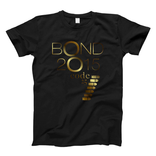 Bond 25 Gold Logo Fresh Men T Shirt
