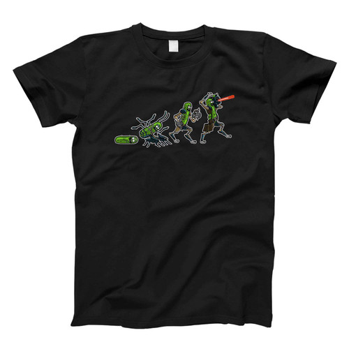 Evolution Of Pickle Rick Fresh Men T Shirt