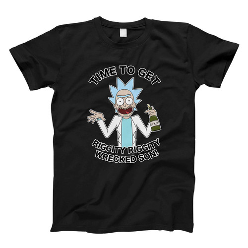 funny rick and morty riggity wrecked Fresh Men T Shirt