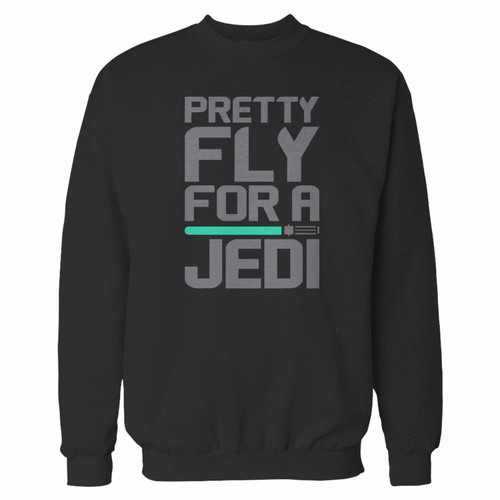 Your pretty fly for a jedi star wars starwars jedi crewneck sweatshirt just got an update. This super comfortable and lighter weight crewneck will become your favorite go-to sweatshirt. The cozy spandex cuffs and waistband make this pill-resistant sweatshirt a fan favorite.And your group will look and feel their best in this premium ringspun cotton crew.