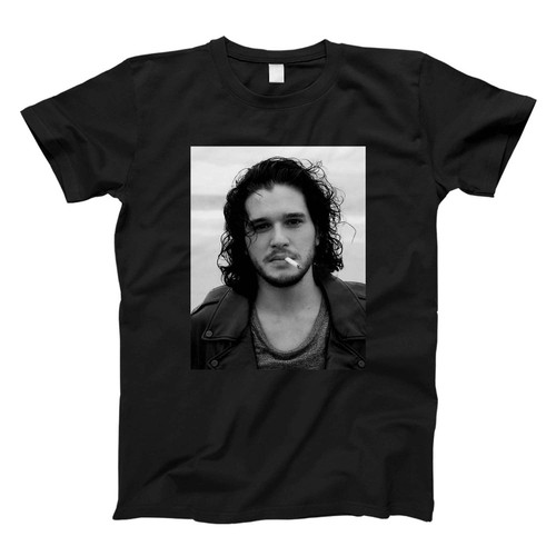 Kit Harington Jon Snow Smoking Unique Fresh Men T Shirt
