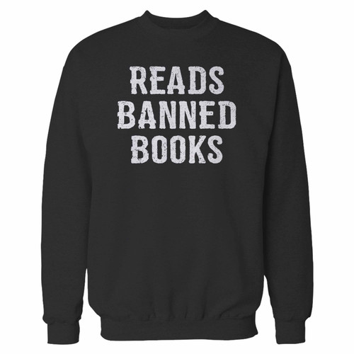 Your reads banned books crewneck sweatshirt just got an update. This super comfortable and lighter weight crewneck will become your favorite go-to sweatshirt. The cozy spandex cuffs and waistband make this pill-resistant sweatshirt a fan favorite.And your group will look and feel their best in this premium ringspun cotton crew.