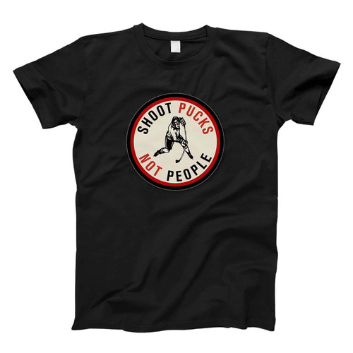 Puck Hcky Shoot Pucks Not People Circle Hockey Fresh Men T Shirt
