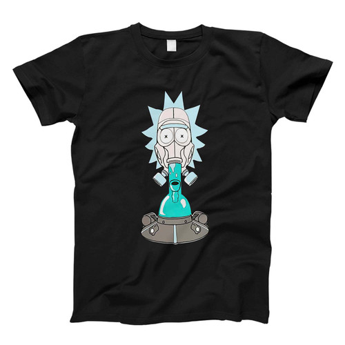 Rick And Morty Gas Mask Pipe Fresh Men T Shirt
