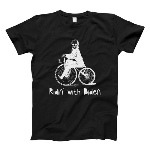 Ridin With Biden Joe Biden On A Bike Fresh Men T Shirt