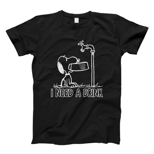 snoopy i need drink Fresh Men T Shirt
