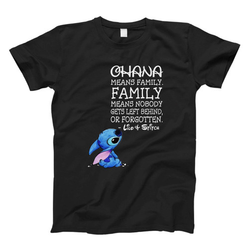 Stitch Ohana Family Quote Fresh Men T Shirt