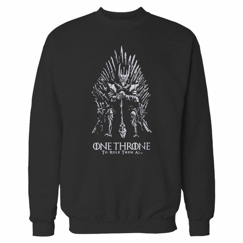 Your sauron x game of thrones combo crewneck sweatshirt just got an update. This super comfortable and lighter weight crewneck will become your favorite go-to sweatshirt. The cozy spandex cuffs and waistband make this pill-resistant sweatshirt a fan favorite.And your group will look and feel their best in this premium ringspun cotton crew.